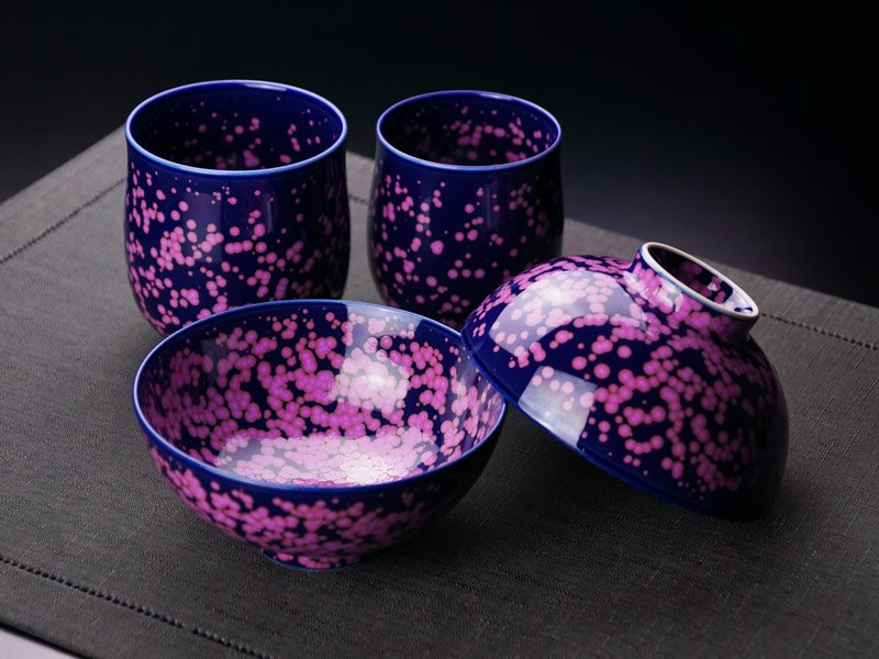 【有田焼】睦揃（夫婦茶碗セット） 桜花紋