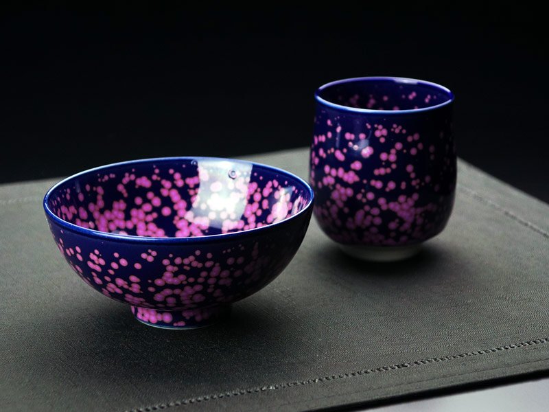【有田焼】睦揃（夫婦茶碗セット） 桜花紋