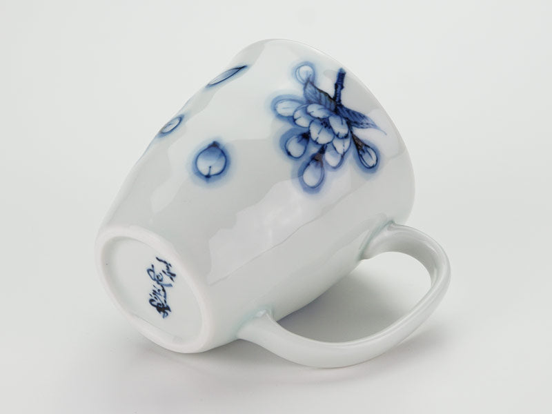 【有田焼】ペアマグカップ 染付しだれ桜