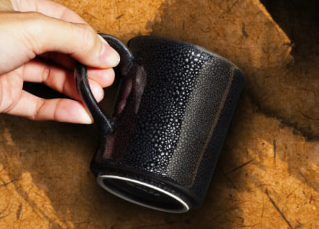 有田焼窯元の油滴天目マグカップの画像