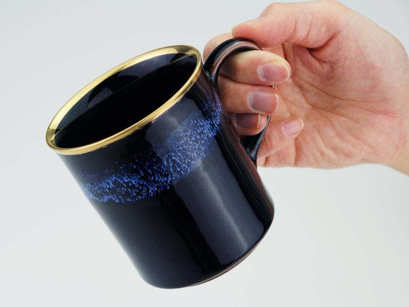 【2021年最新作】本金輝く マグカップ 青き明星 陽光の商品紹介写真1
