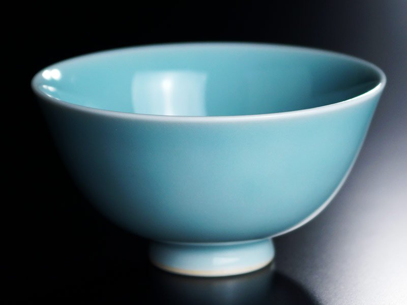 【有田焼】茶碗 砧青磁の写真1