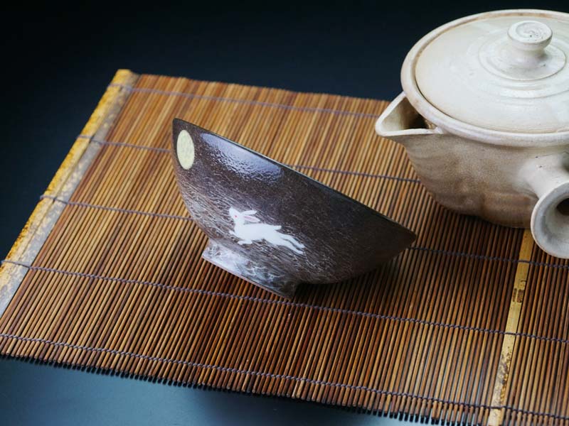 【有田焼】茶碗 月うさぎの写真2