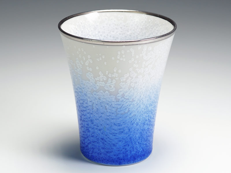 【有田焼】焼酎グラス 藍染水滴 "晴天"の写真2