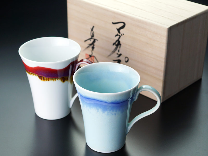 【有田焼】ペアマグカップ シルクロードの商品紹介写真1
