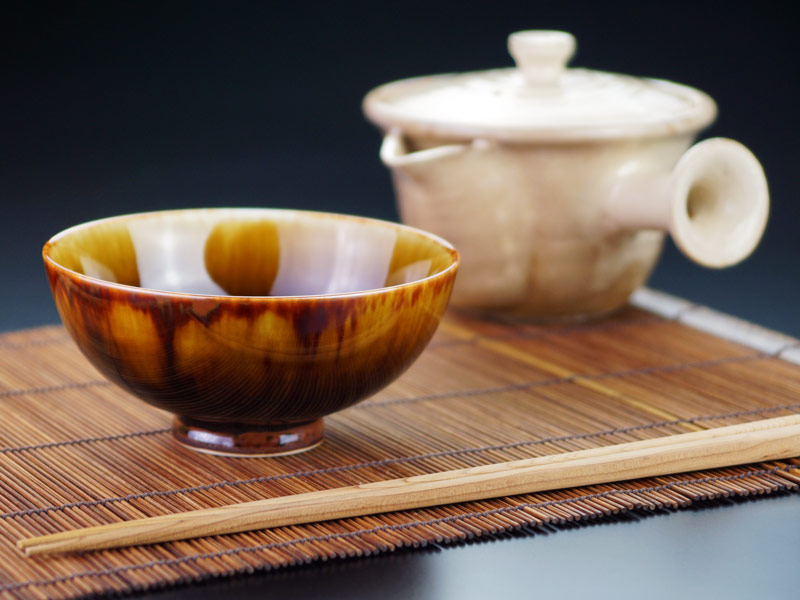 【有田焼】夫婦茶碗 玳皮天目の商品紹介写真3