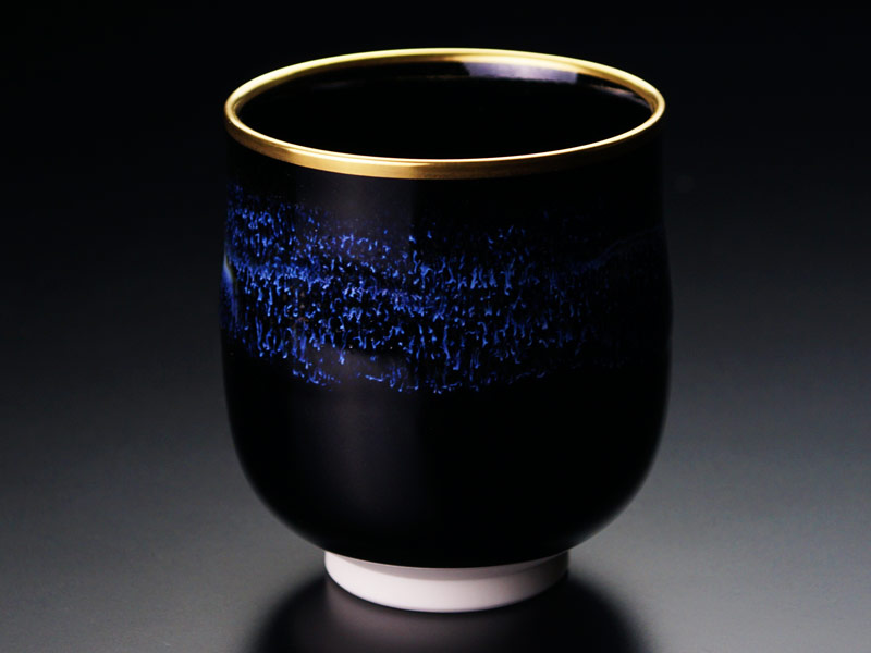 輝く本金の器 湯呑茶碗セット 青き明星 陽光の写真6