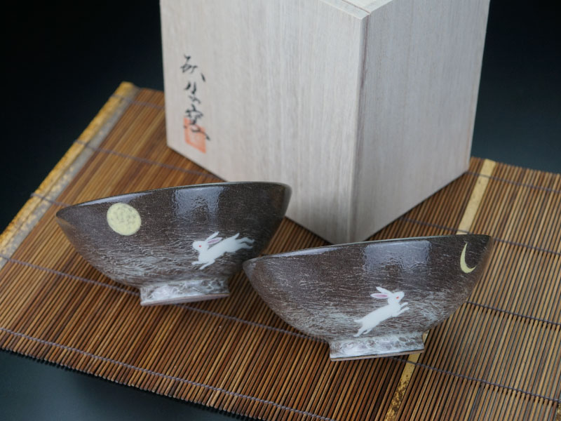 【有田焼】夫婦茶碗 月うさぎの商品紹介写真15