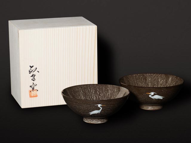 【有田焼】夫婦茶碗 鷺図の商品紹介写真15