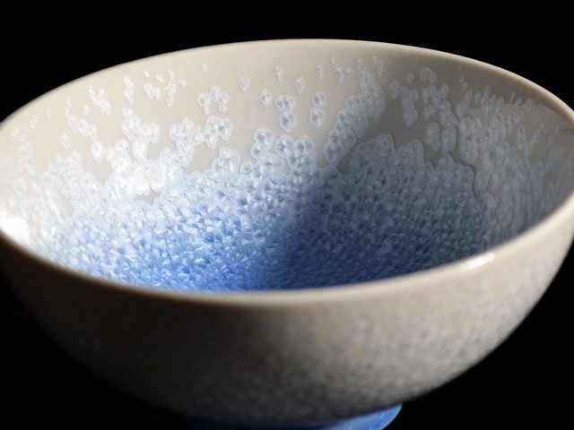 【有田焼】茶碗 藍染水滴の写真4