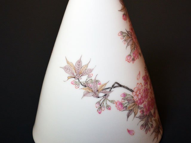 【有田焼】花瓶 色絵桜の写真2