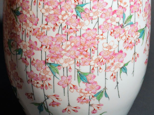 【有田焼】大花器 色絵桜の写真3