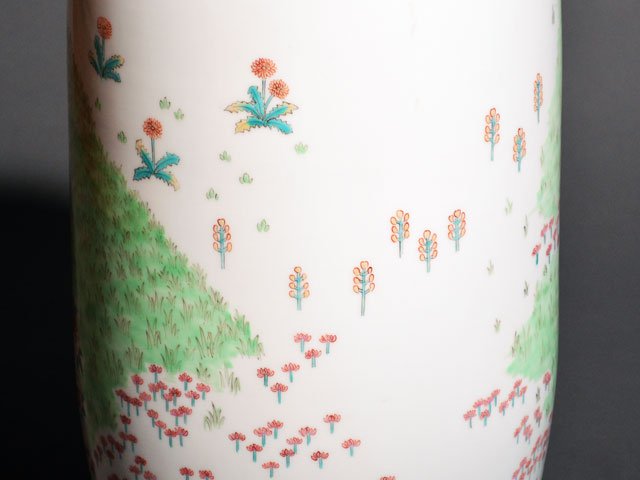 【有田焼】大花器 色絵山景図の写真5