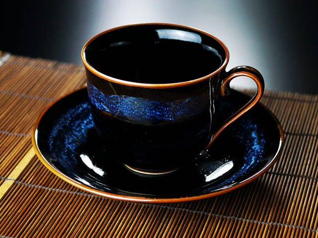 宇宙を照らす明星の器【有田焼】広口コーヒーカップ ”青き明星”の写真8